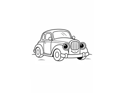 Kleurplaat oldtimer