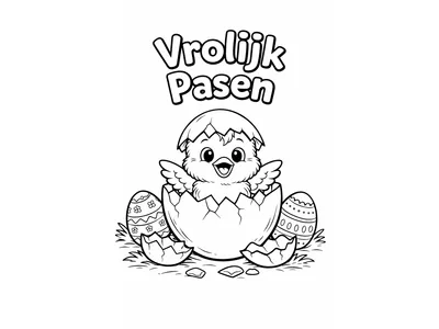 Kleurplaat pasen 6