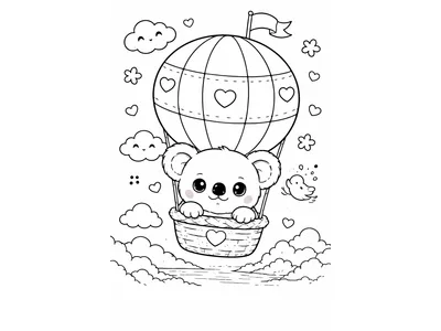 Kawaii koala luchtballon