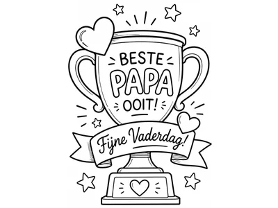 Kleurplaat vaderdag